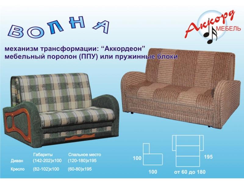 диван волна аккордеон в Королёве