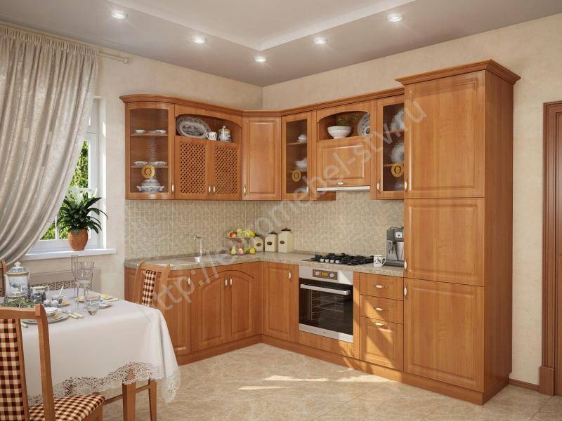 кухонный гарнитур угловой юлия - ольха в Королёве