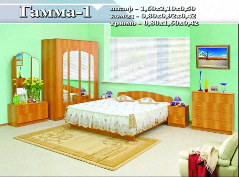 спальный гарнитур «гамма 1» в Королёве