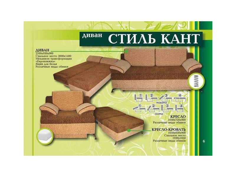 диван прямой стиль кант в Королёве