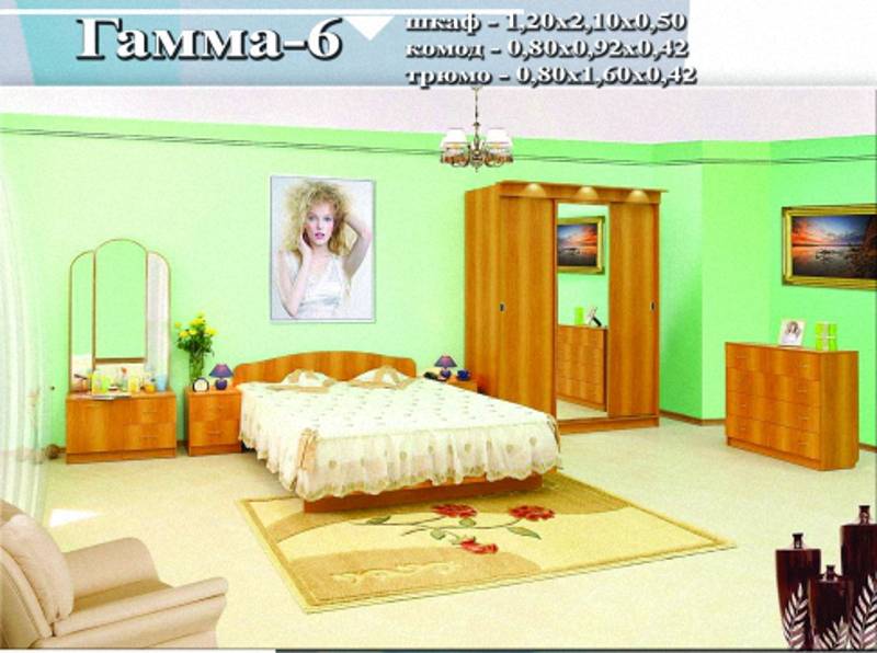спальный гарнитур «гамма 6» в Королёве