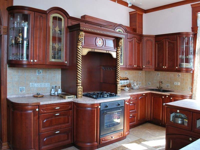 кухонный гарнитур береза цвет вишня в Королёве
