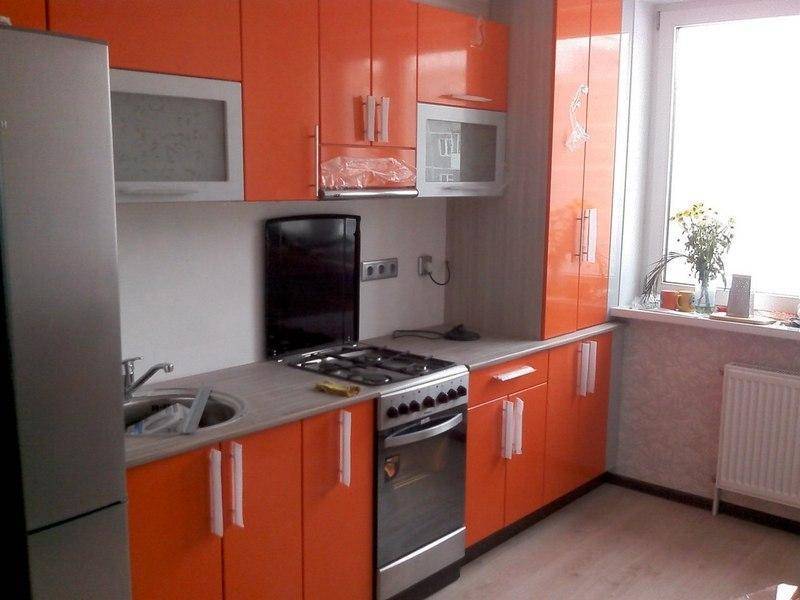 кухня оранжевая мдф в Королёве