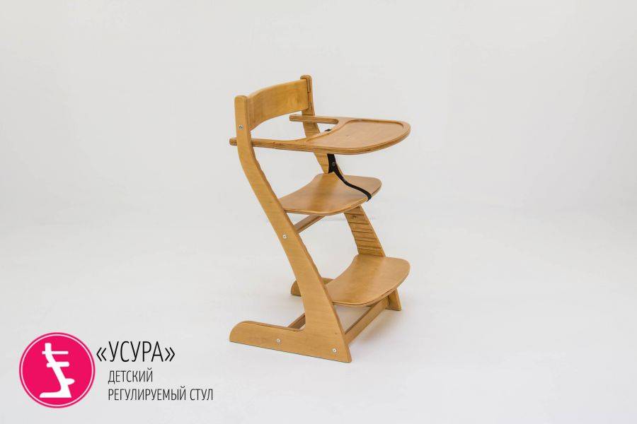 детский растущий регулируемый стул усура древесный в Королёве