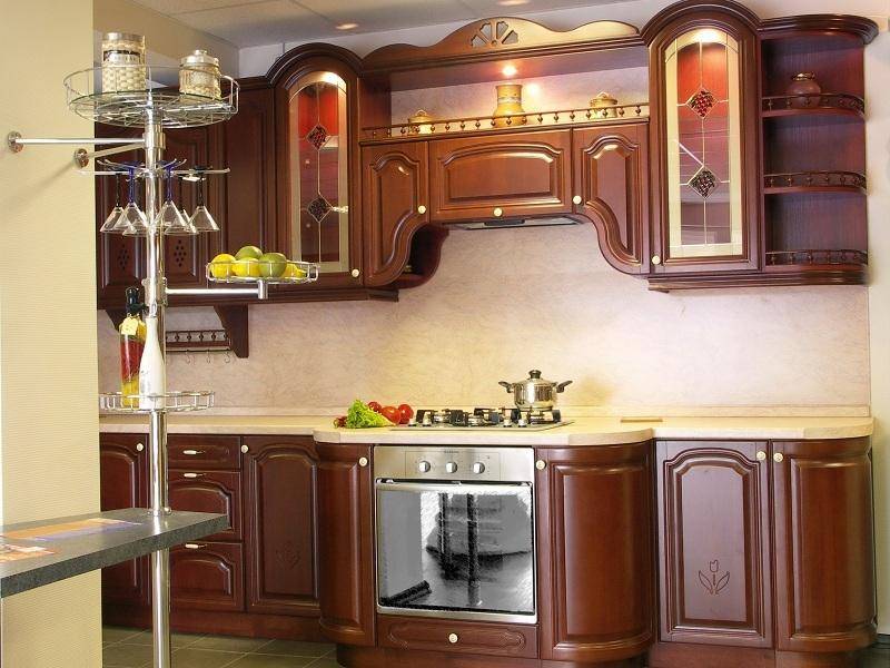 кухонный гарнитур бук цвет вишня в Королёве