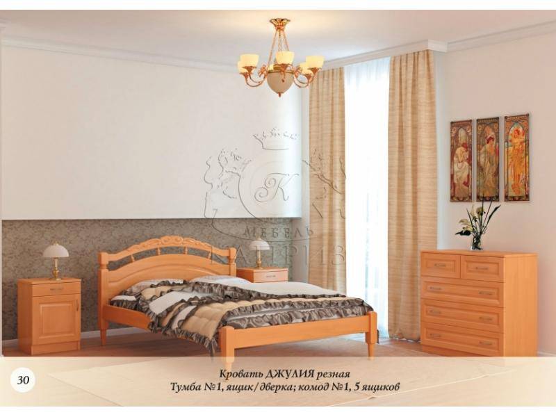 кровать джулия резная в Королёве