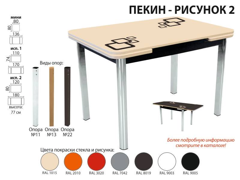 стол пекин рисунок 2 в Королёве