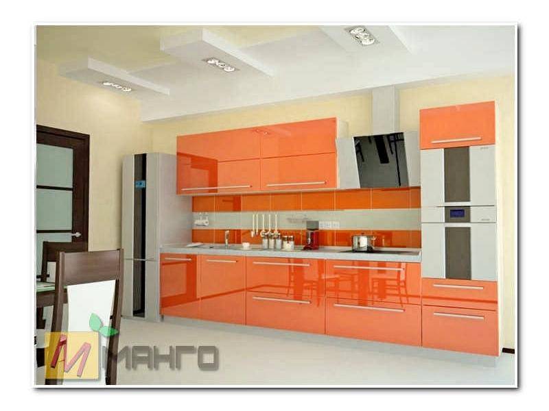 прямая кухня бесси с фасадом акрил в Королёве