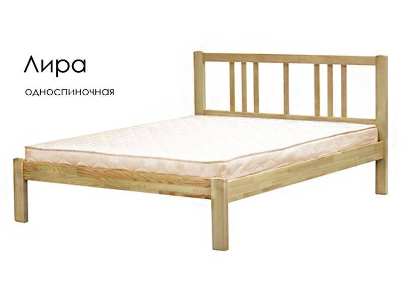 кровать лира из массива сосны в Королёве