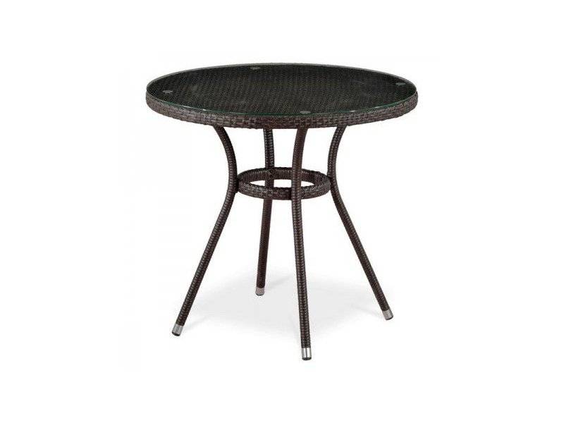 стол из ротанга t283ant-w51-d80 brown в Королёве