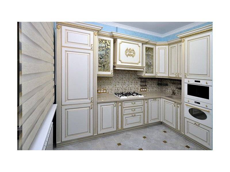 угловая кухня в классическом стиле брион в Королёве
