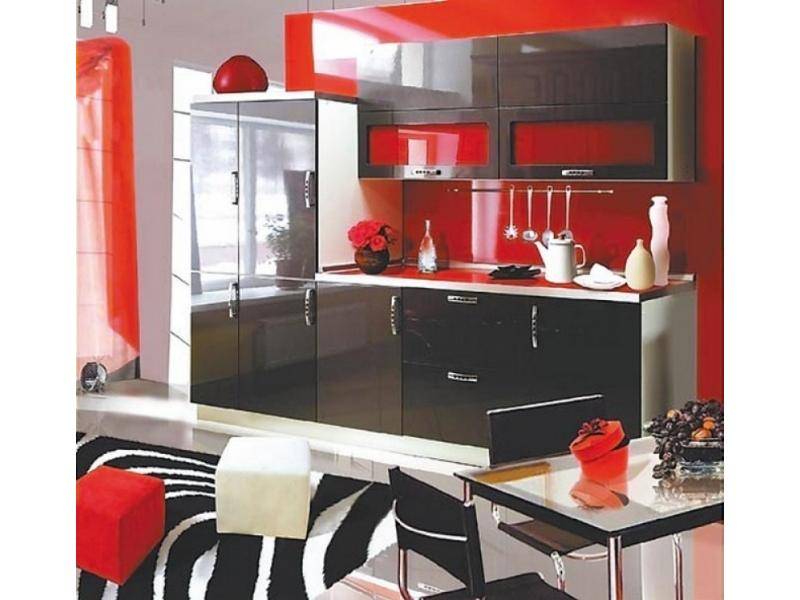 кухня прямая «блек» в Королёве
