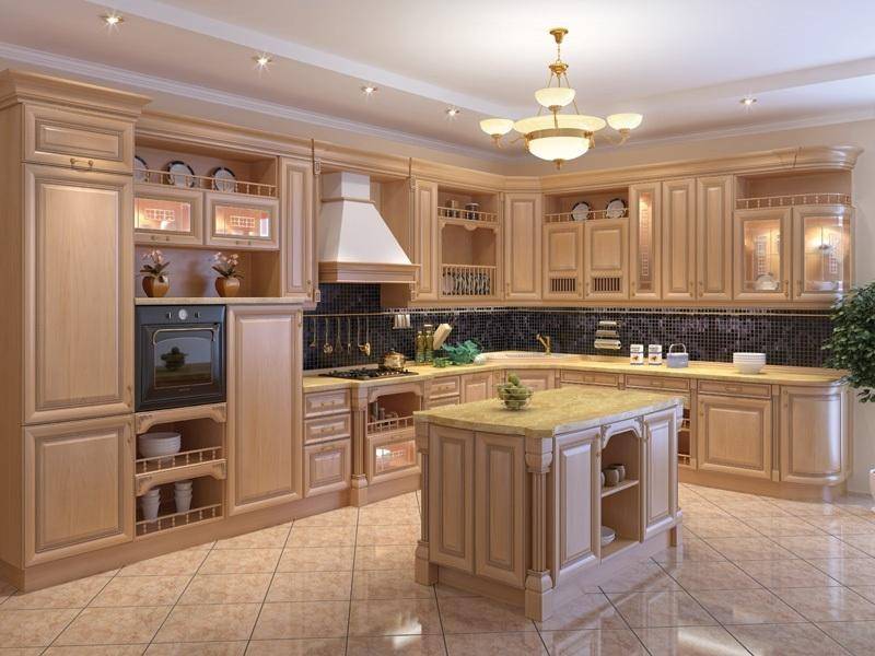классическая угловая кухня в Королёве