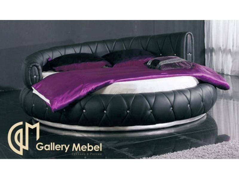 черная кровать letto rotondo 02 в Королёве