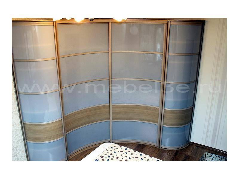 встроенный радиусный шкаф-купе 2560х2560 в Королёве