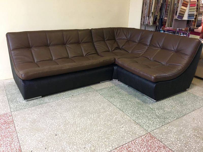 модульный угловой кожаный диван ланкастер в Королёве