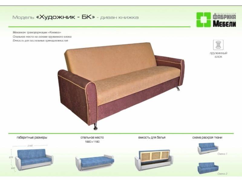 прямой диван художник бк в Королёве