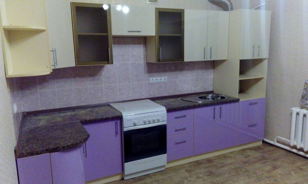угловая комбинированная кухня в Королёве