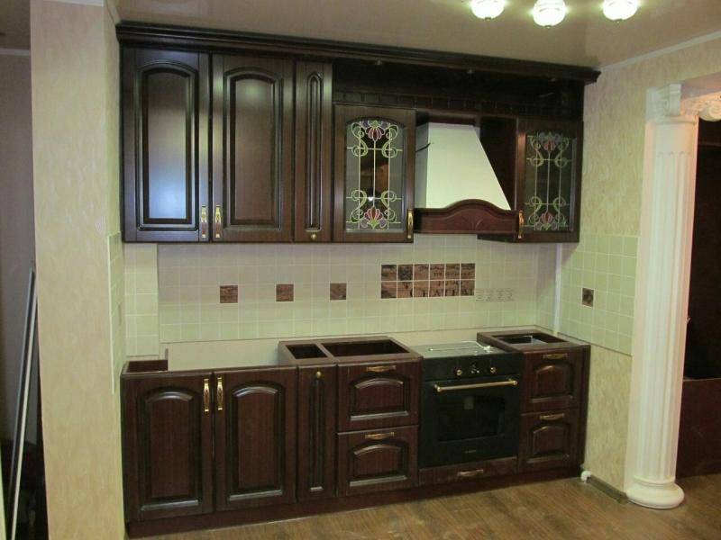 классическая прямая кухня в Королёве