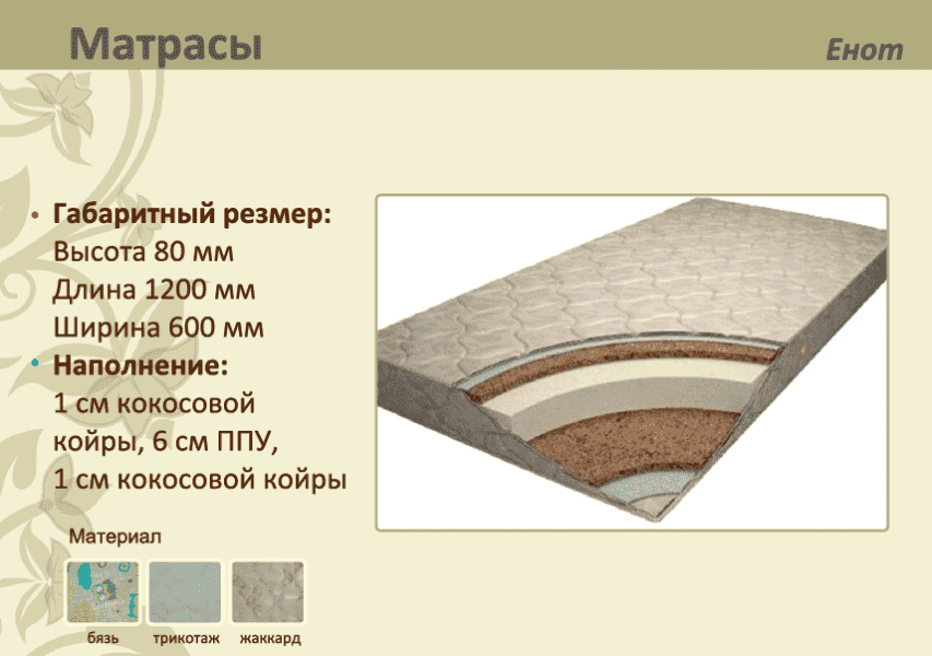 детский матрас енот в Королёве