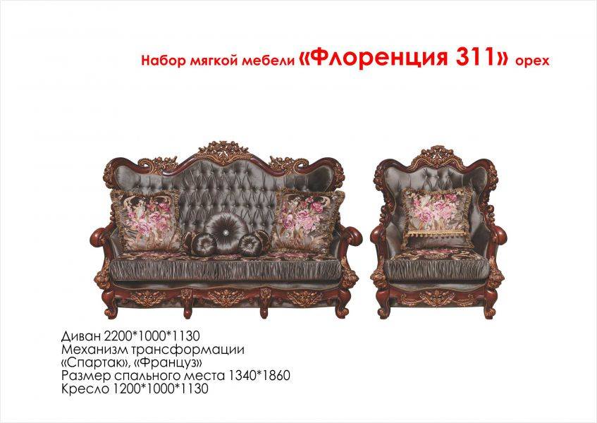 набор мягкой мебели флоренция 311 в Королёве