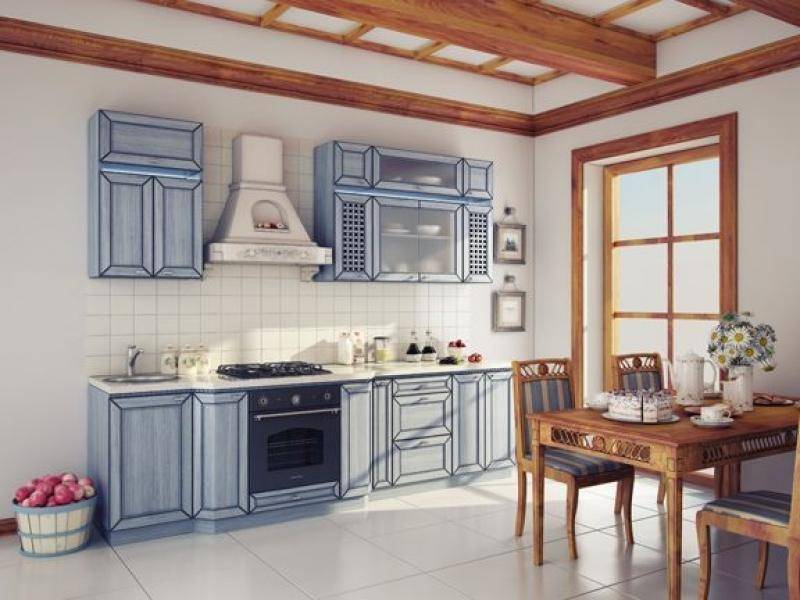 кухня прямая аква в Королёве