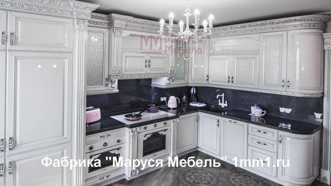 белая резная кухня в Королёве
