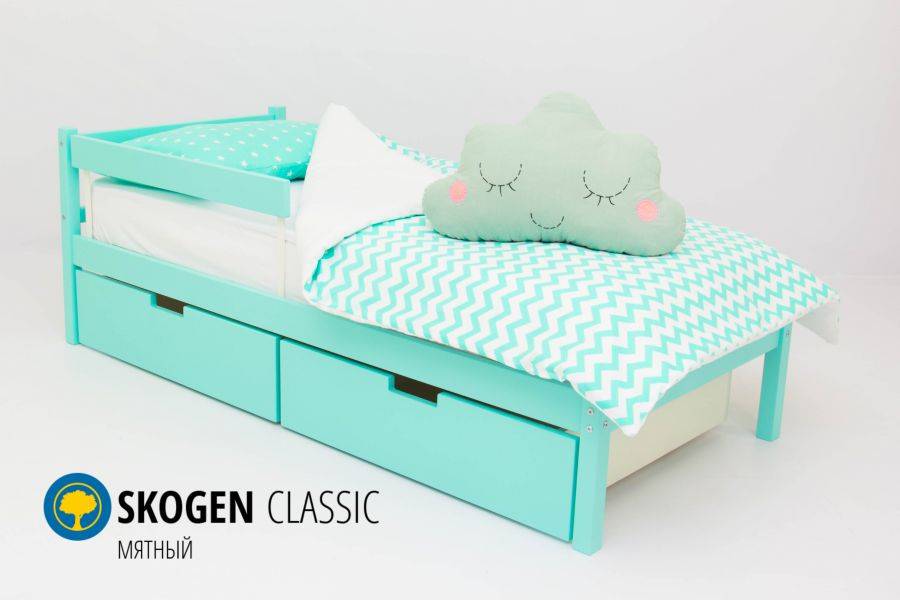 детская кровать skogen classic мятный в Королёве