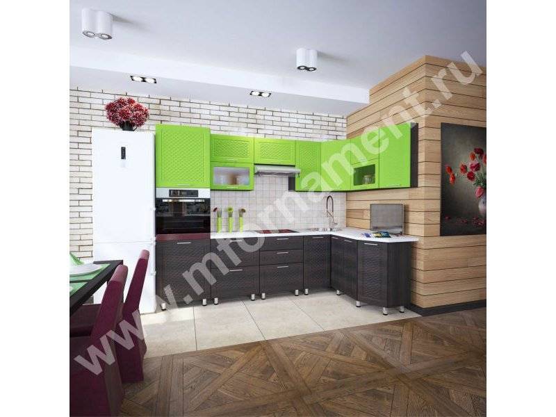 кухня угловая люкс с 3d фасадами в Королёве