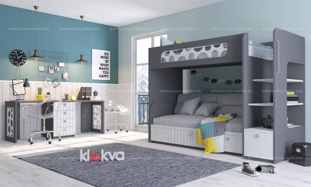 детская вельвет velvet с двухъярусной кроватью в Королёве