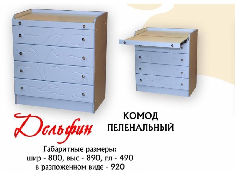 комод пеленальный дельфин в Королёве