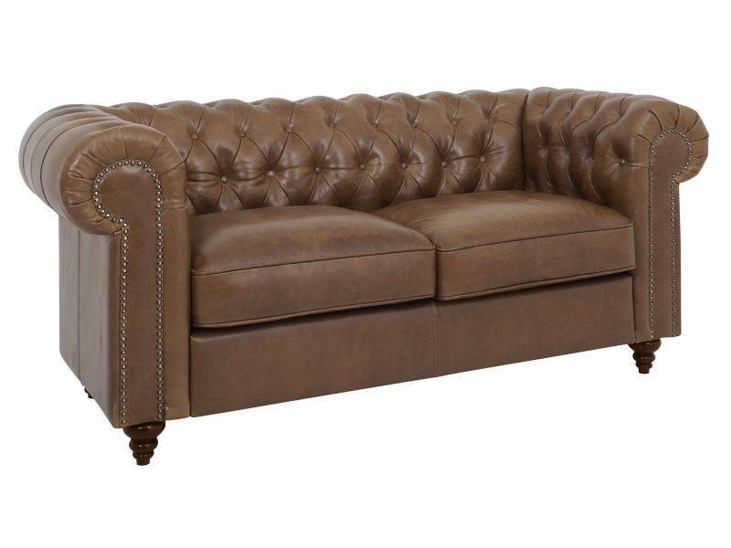 классический кожаный двухместный диван chester classic в Королёве