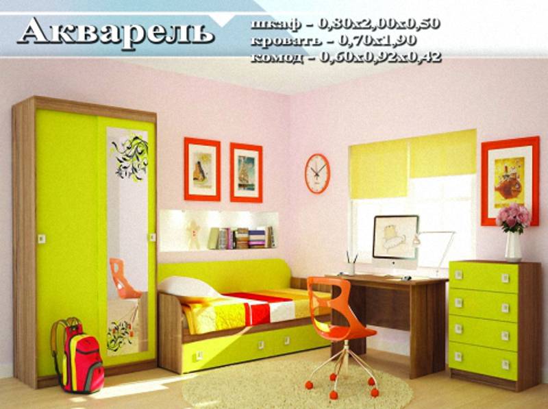 детский гарнитур «акварель» в Королёве