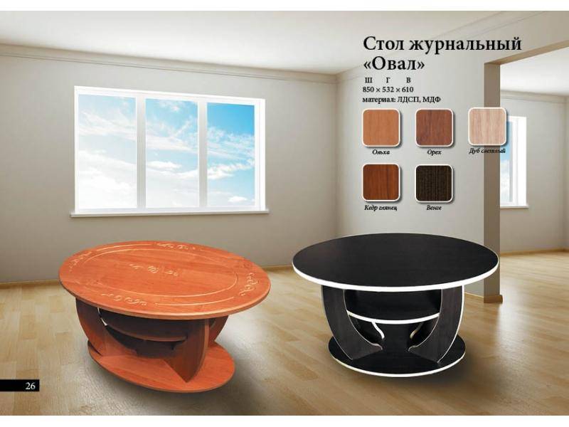 стол журнальный овал в Королёве