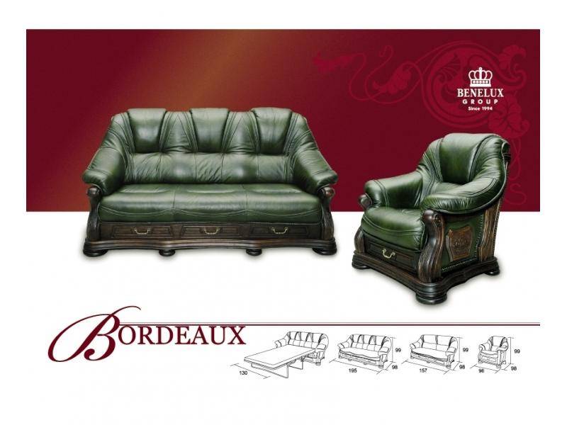 диван из кожи bordeaux в Королёве