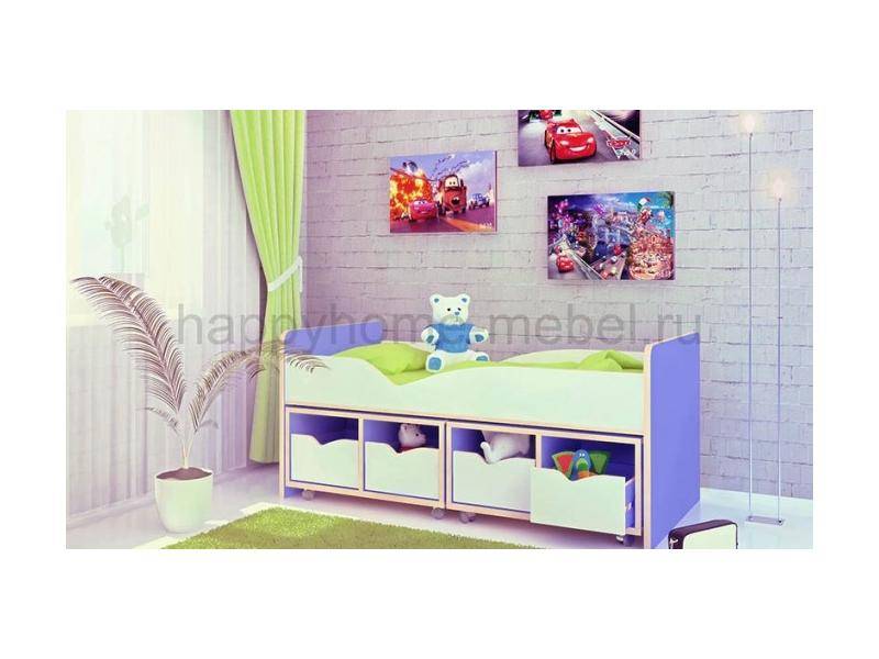 низкая кровать-чердак happy kids k-13 в Королёве