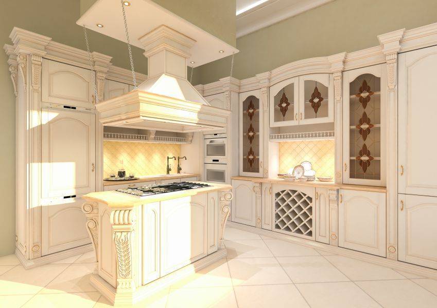 угловая кухня из дерева в Королёве