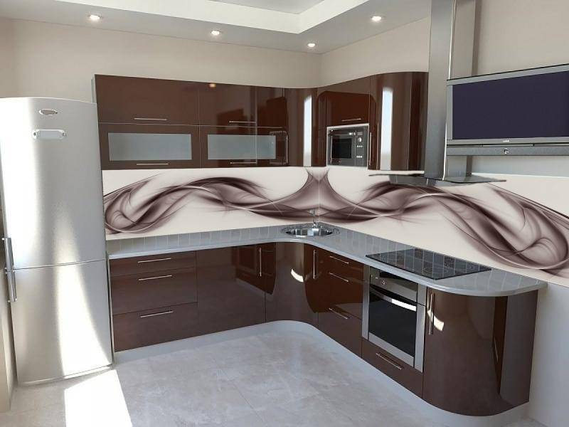 глянцевая кухня модерн 14 в Королёве