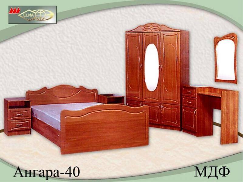 спальный гарнитур ангара 40 (мдф) в Королёве