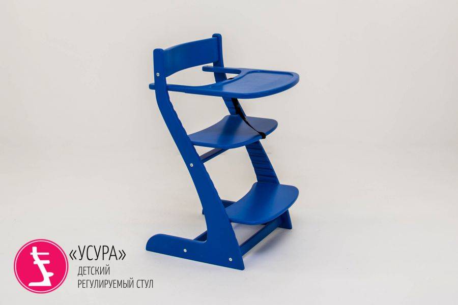 детский растущий регулируемый стул усура синий в Королёве