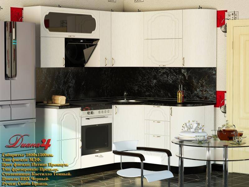 угловая кухня диана 4 в Королёве