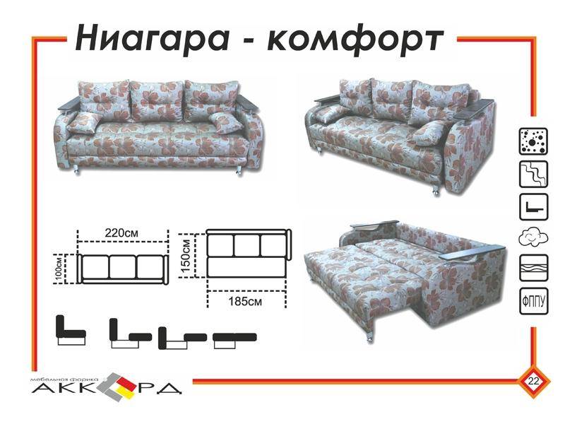 современный диван ниагара в Королёве
