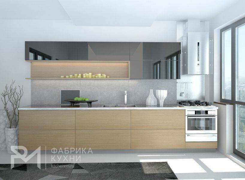 акриловая кухня графит в Королёве