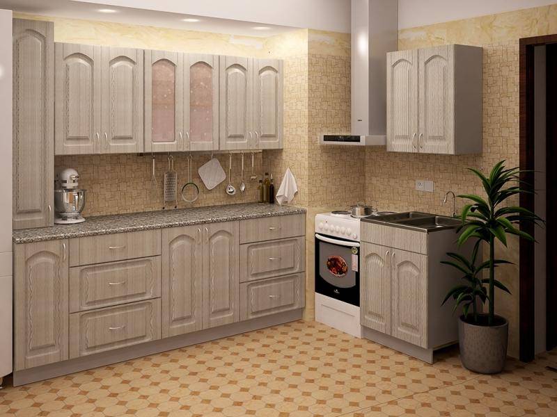 светлая кухня metrio д 2.1 в Королёве