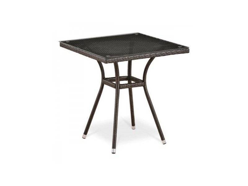 стол из ротанга t282bnt-w51-70x70 brown в Королёве