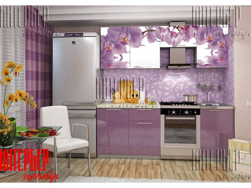 кухня софия 2,1м орхидея (фотопечать) в Королёве