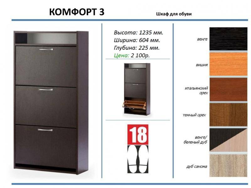 шкаф для обуви комфорт 3 в Королёве