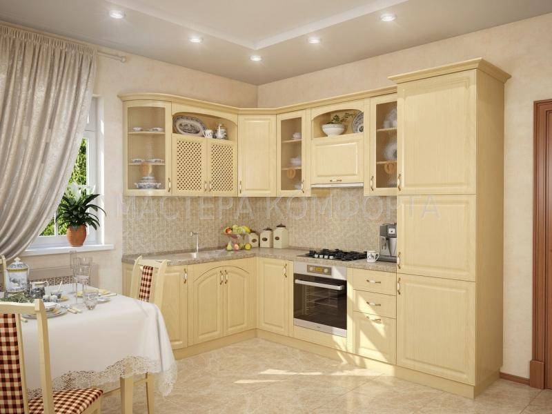 кухня мдф пвх классика юлия лайт в Королёве