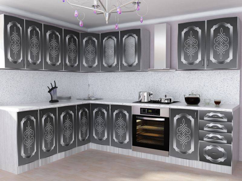 угловая кухня большая в Королёве