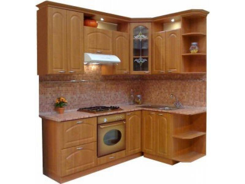 кухонный гарнитур угловой ольха 2 в Королёве